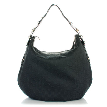 Gucci Monogram Pelham Medium Hobo Black 1 of 10