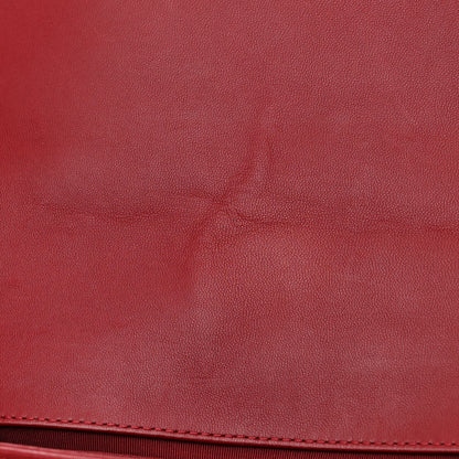 Chanel Lambskin Quilted Medium Boy Flap Dark Red 12 of 13