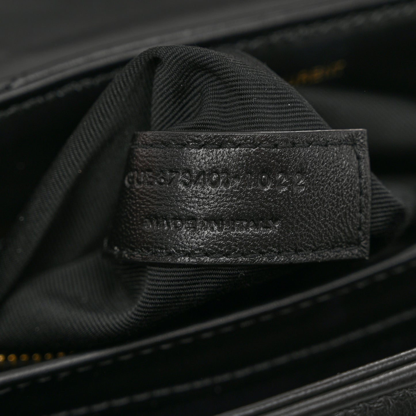 Calfskin Y Quilted Monogram Toy Loulou Crossbody Bag Black
