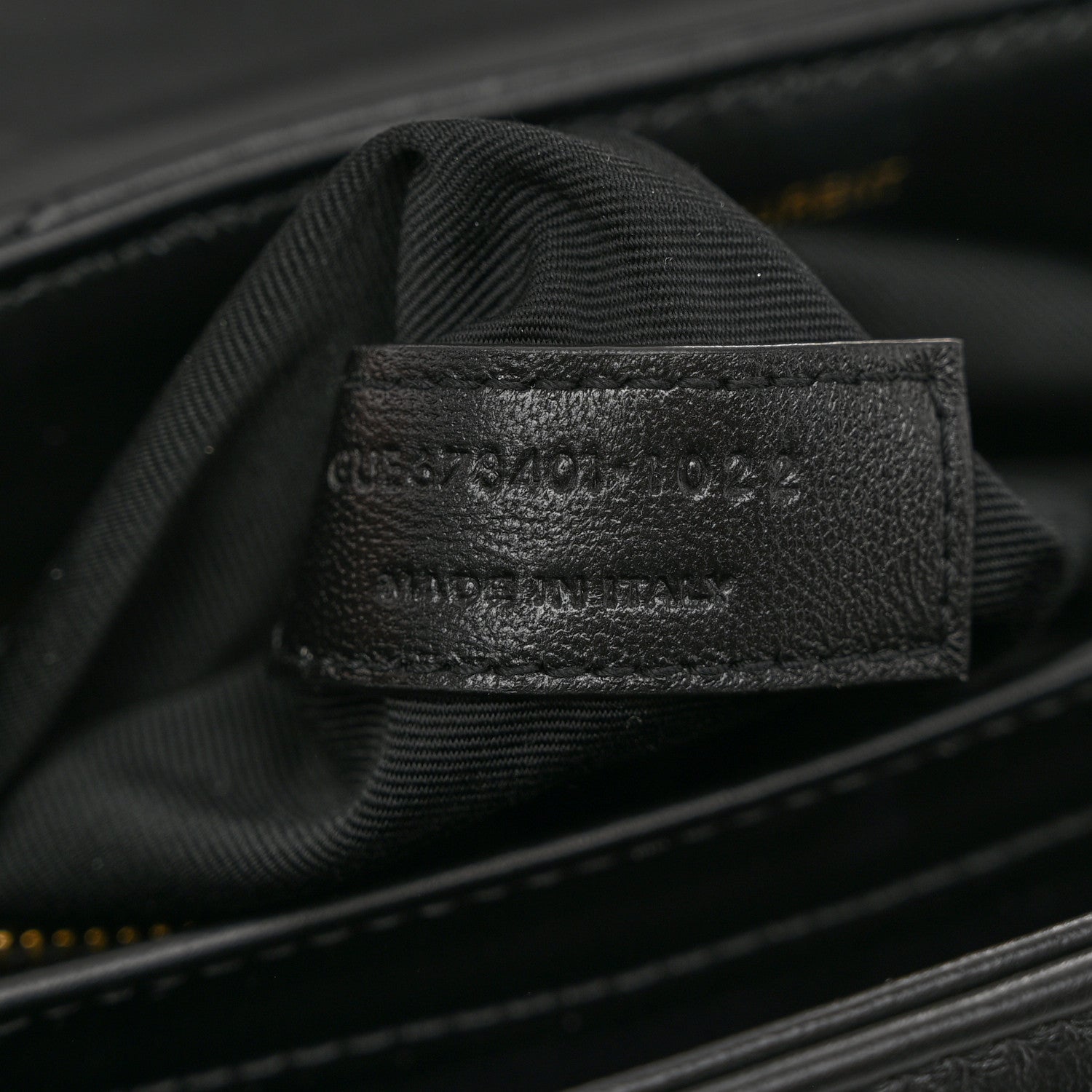 Saint Laurent Calfskin Y Quilted Monogram Toy Loulou Crossbody Bag Black 7 of 10
