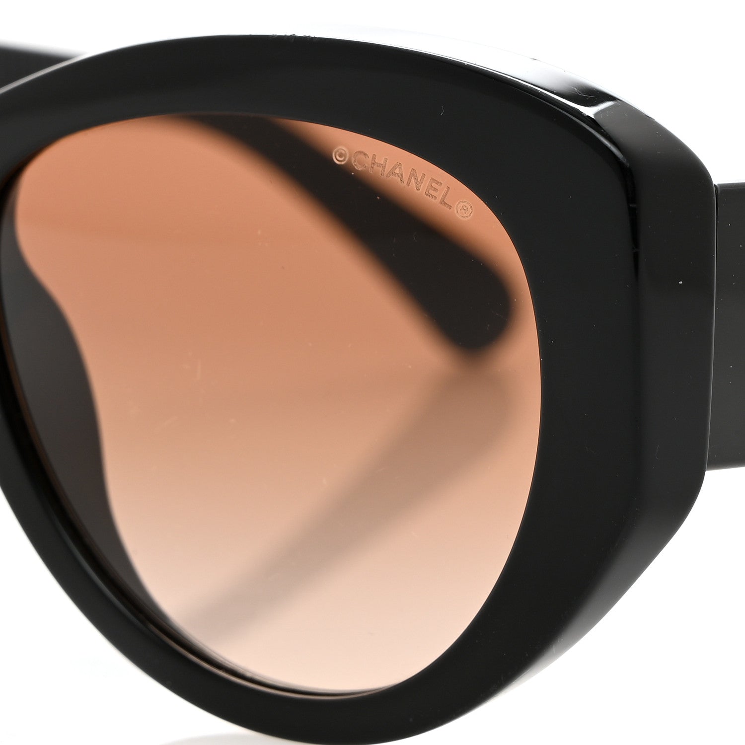 Chanel Acetate Butterfly Large CC Sunglasses 5492 Black 6 of 8