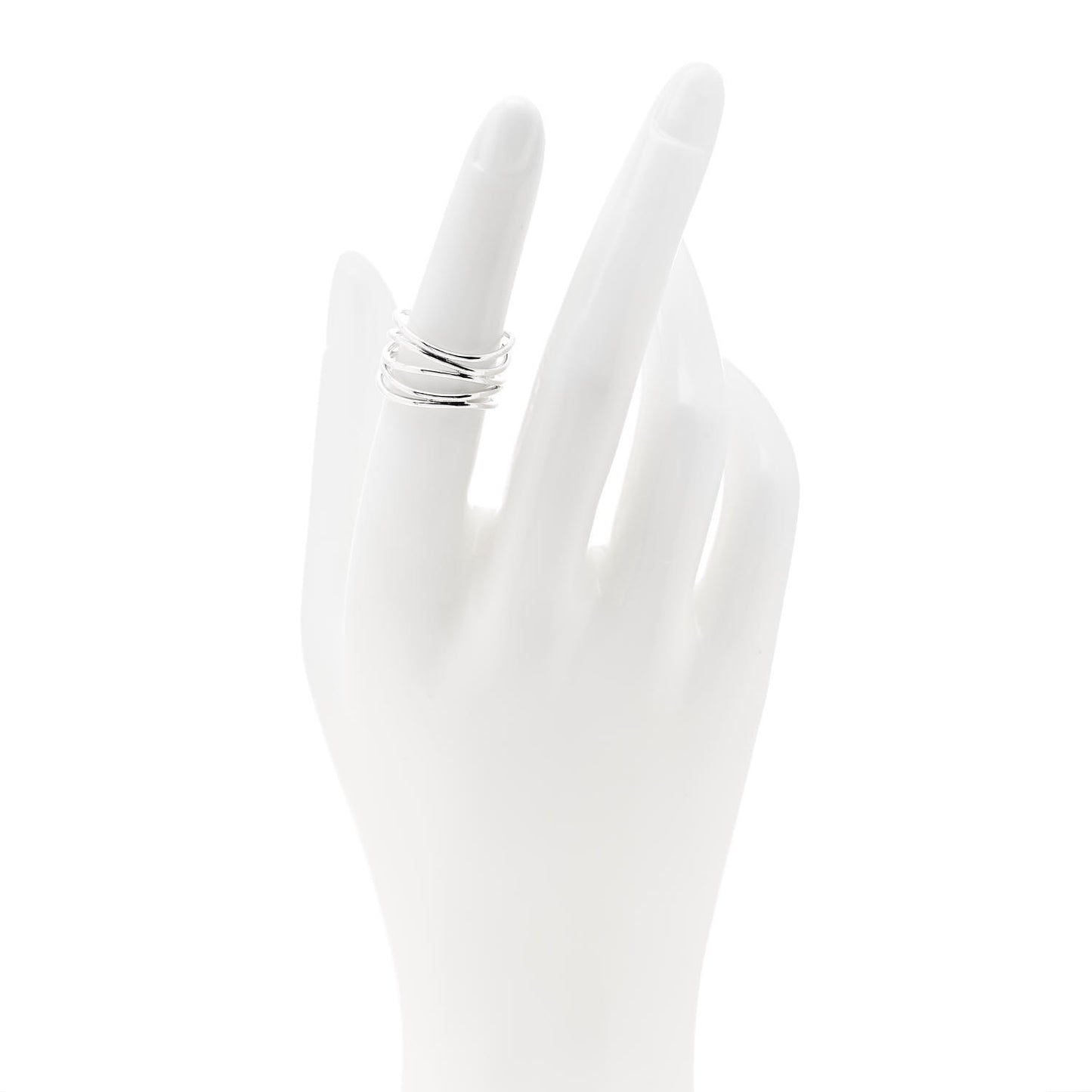 Sterling Silver Elsa Peretti 5 Row Wave Ring 50 5.5