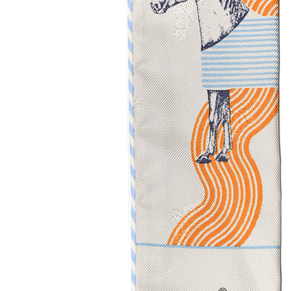 Hermes Silk Garde Robe Pop Twilly Argent Multicolor 5 of 7