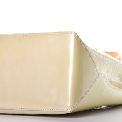 Louis Vuitton Vernis Wilshire MM Blanc Corail 8 of 8