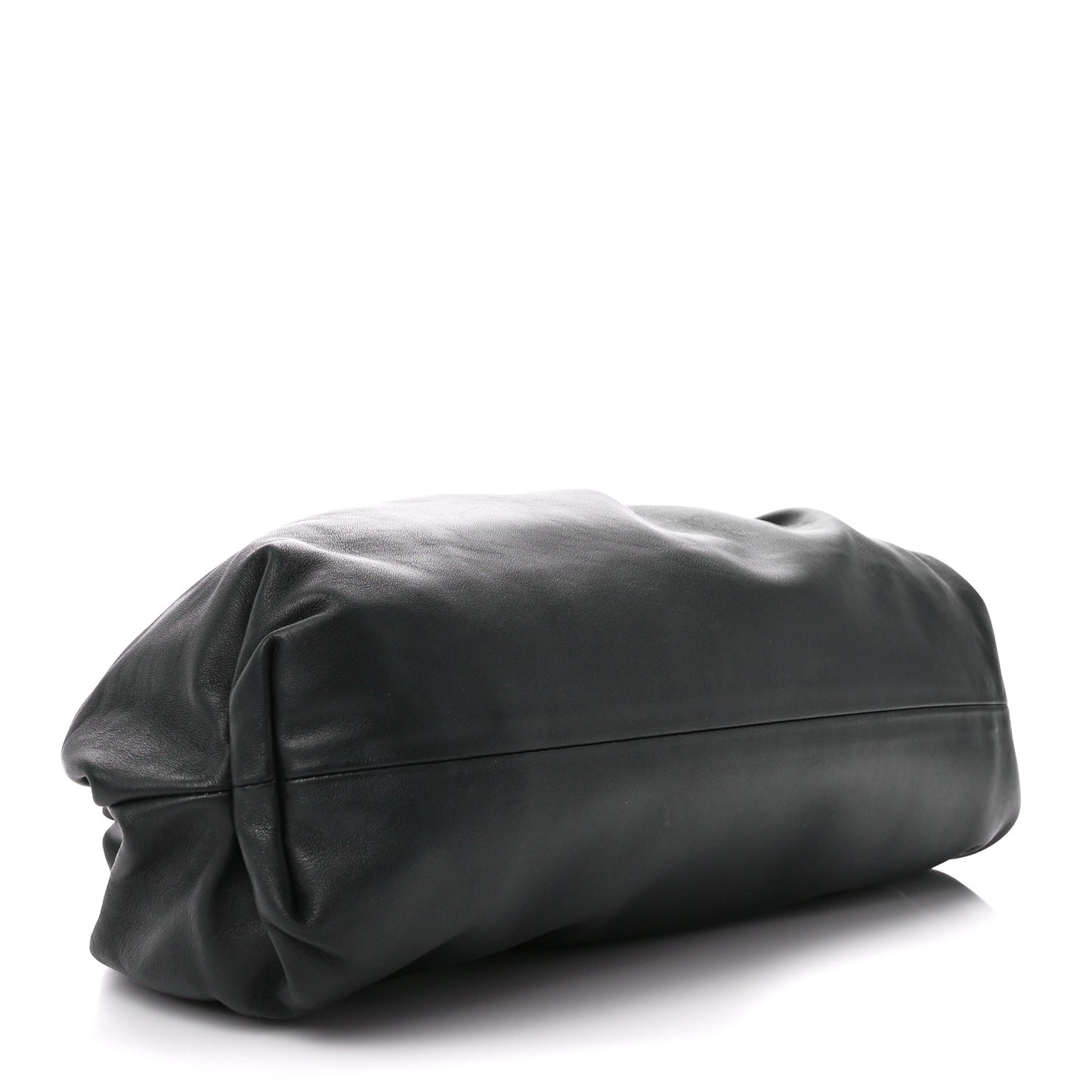 Smooth Butter Calf The Pouch Oversized Clutch Black