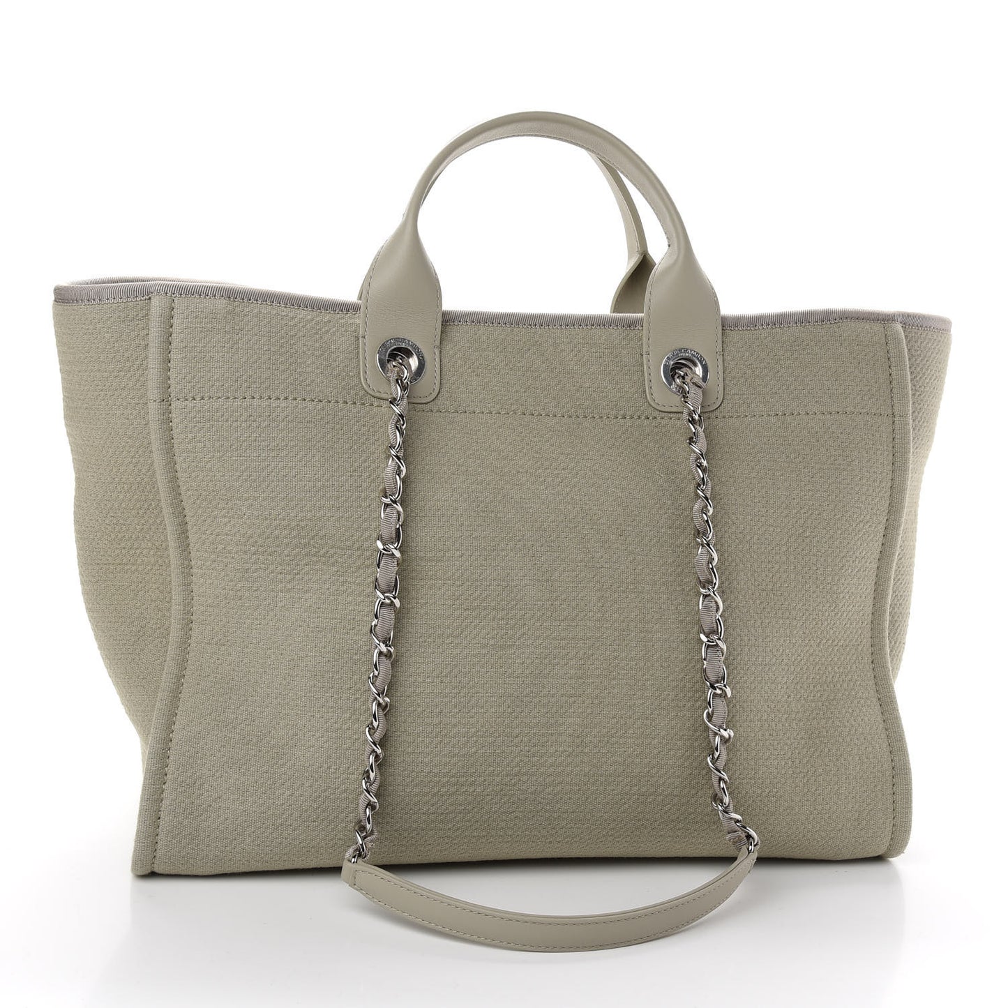 Canvas Large Deauville Tote Taupe