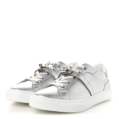 Hermes Calfskin Day Sneakers 39.5 Gris Argente 4 of 13