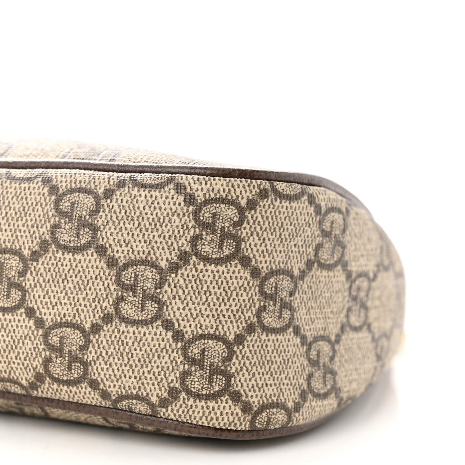 Gucci GG Supreme Monogram Textured Dollar Calfskin Web Small Ophidia GG Handbag Beige Ebony New Acero 10 of 10