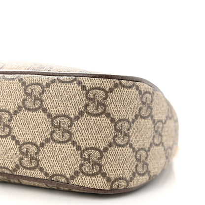 Gucci GG Supreme Monogram Textured Dollar Calfskin Web Small Ophidia GG Handbag Beige Ebony New Acero 10 of 10