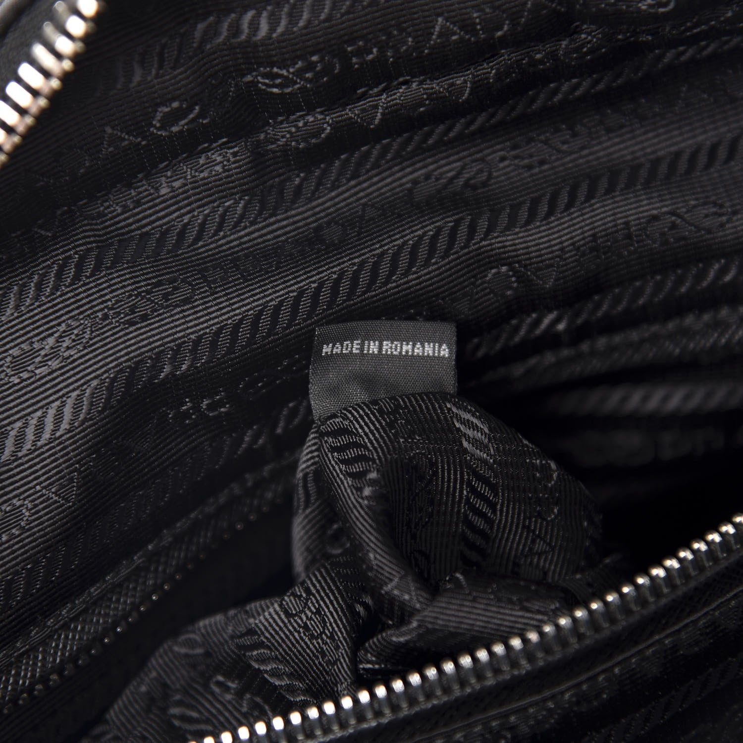 Prada Nylon Tessuto Impuntu Quilted Shoulder Bag Black 8 of 12