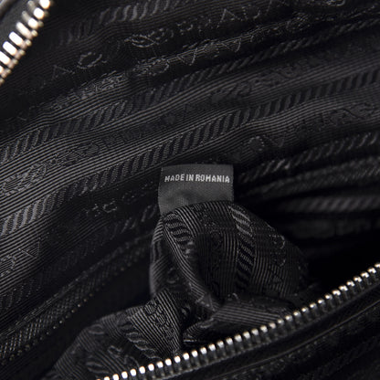 Prada Nylon Tessuto Impuntu Quilted Shoulder Bag Black 8 of 12
