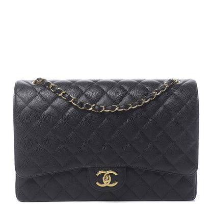 Chanel Caviar Quilted Maxi Double Flap Black 1 of 10