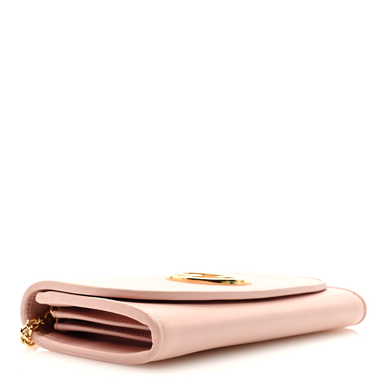 Gucci Roxy Calfskin Blondie Continental Chain Wallet Powder Pink 4 of 9
