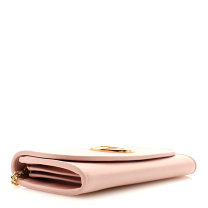 Gucci Roxy Calfskin Blondie Continental Chain Wallet Powder Pink 4 of 9