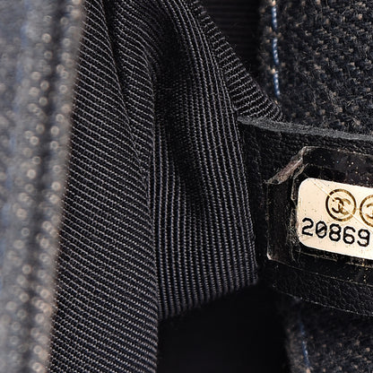 Chanel Denim Chevron Quilted Medium Boy Flap Blue 7 of 10