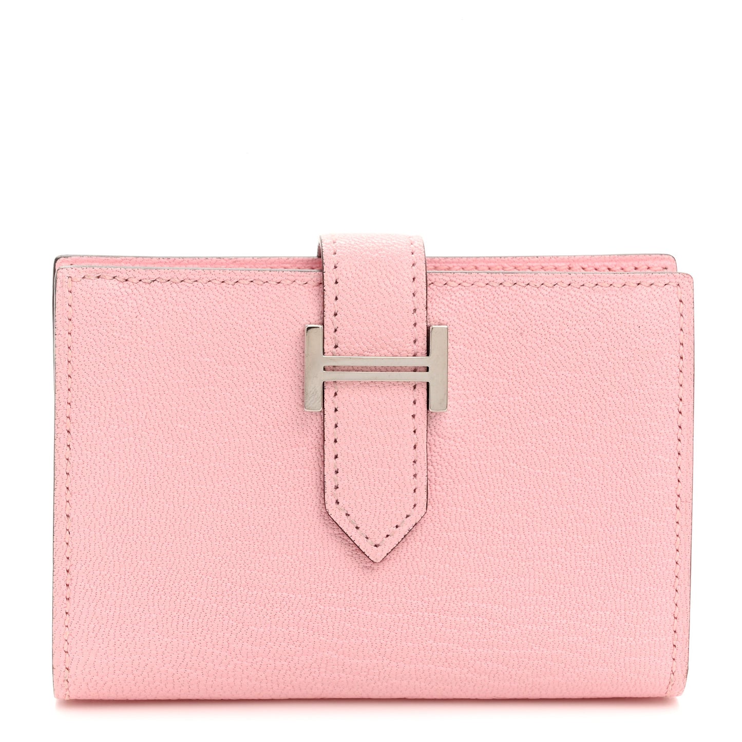 Chevre Mysore Bearn Card Holder Wallet Rose Sakura