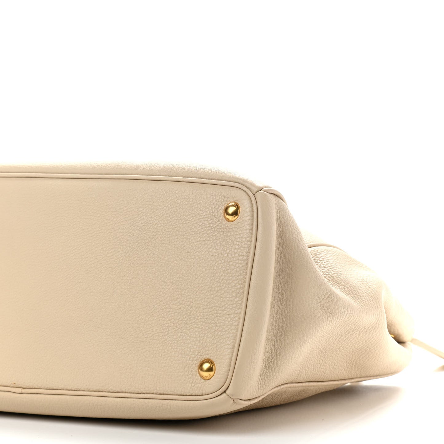 Vitello Daino Large Double Zip Tote Sabbia