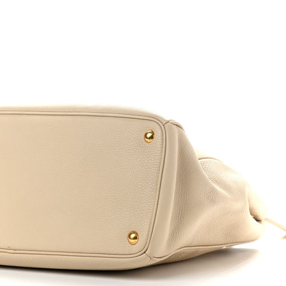 Prada Vitello Daino Large Double Zip Tote Sabbia 9 of 10