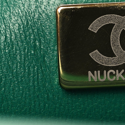 Chanel Lambskin Quilted Mini Top Handle Rectangular Flap Green Green 7 of 10