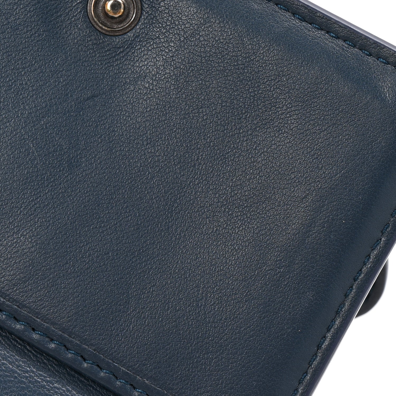 Bottega Veneta Nappa Intrecciato Bifold Zip Wallet Navy 8 of 10