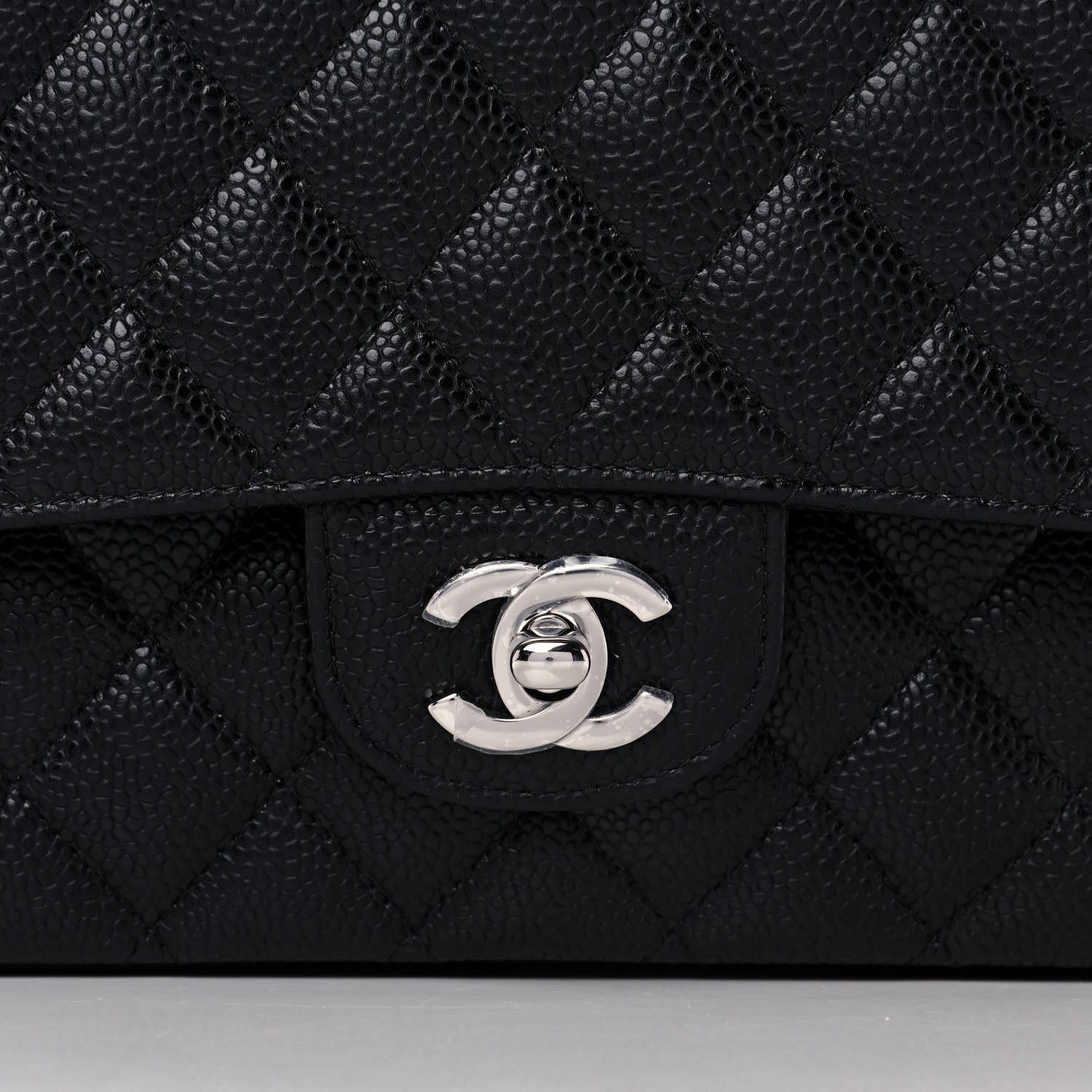 Chanel Caviar Quilted Medium Double Flap Black 8 of 10