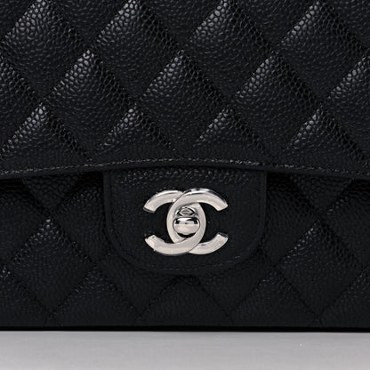 Chanel Caviar Quilted Medium Double Flap Black 8 of 10