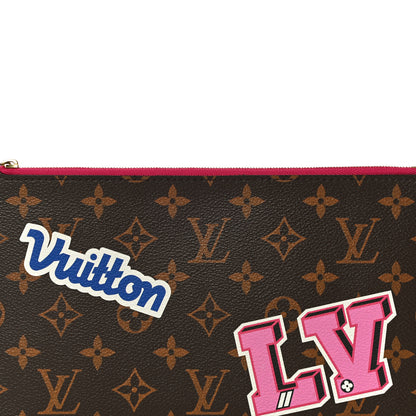 Louis Vuitton Monogram World Tour Neverfull MM GM Pochette 8 of 12