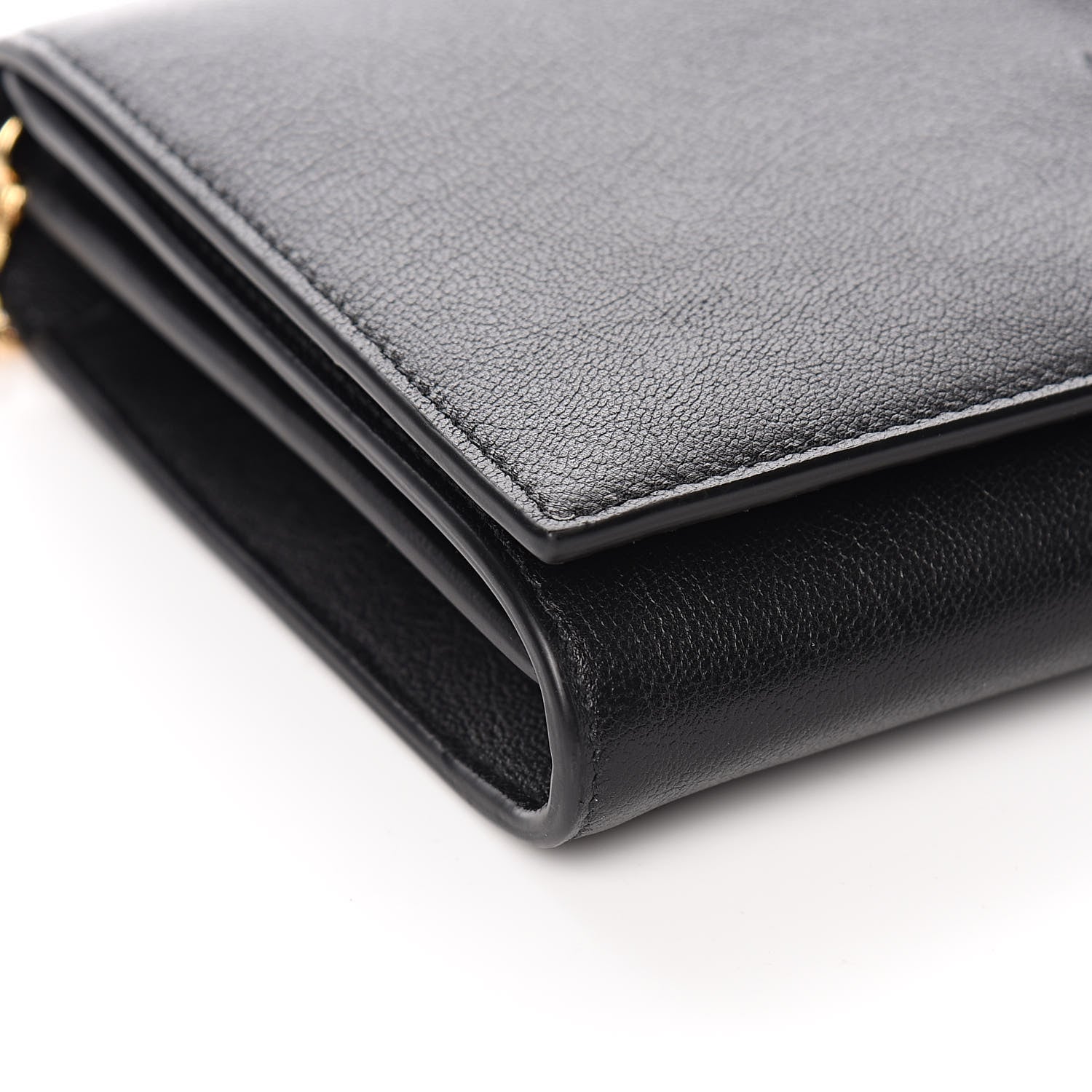 Saint Laurent Calfskin Monogram Belle de Jour Chain Clutch Black 9 of 12