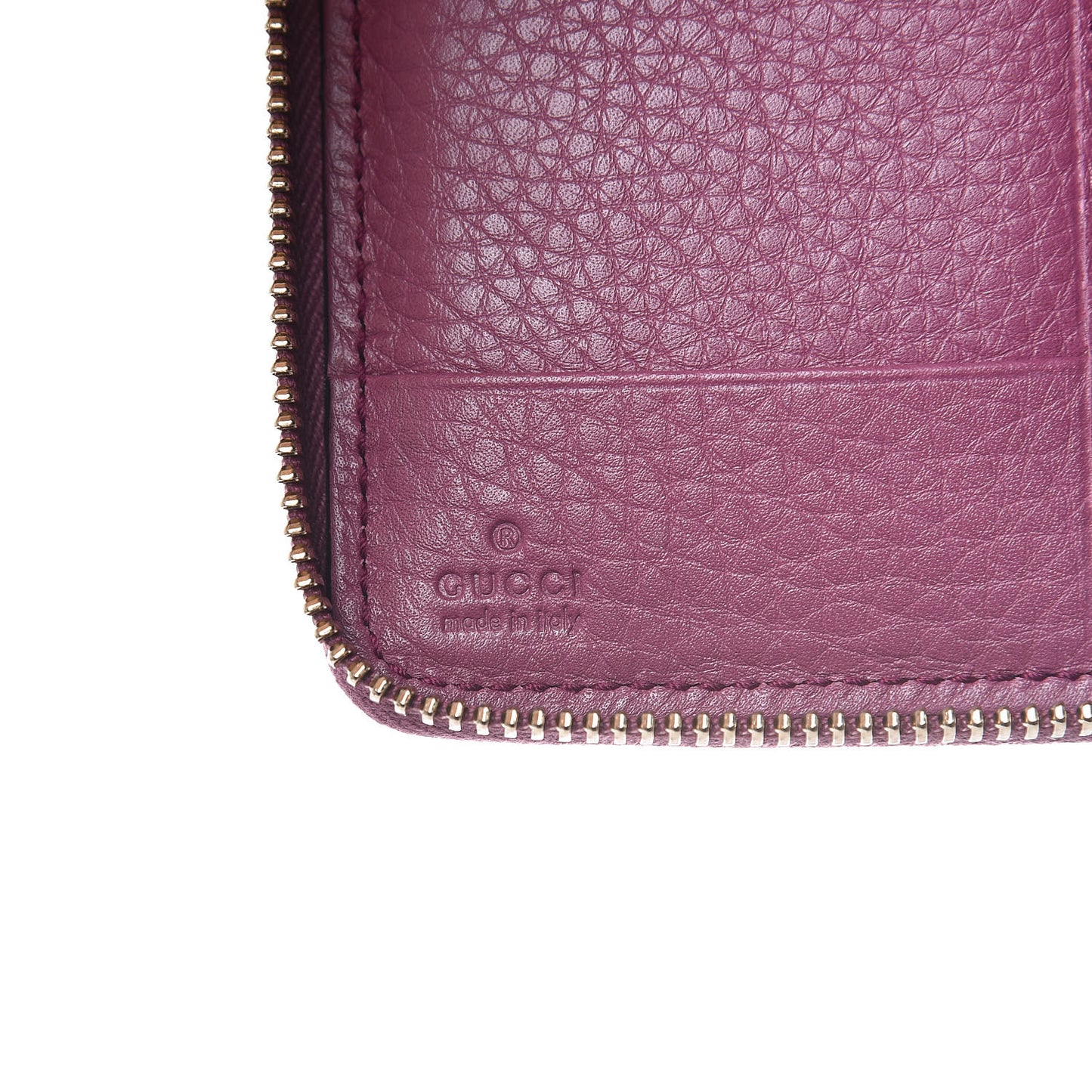 Pebbled Calfskin Medium Soho Zip Around Wallet Peonia Flower