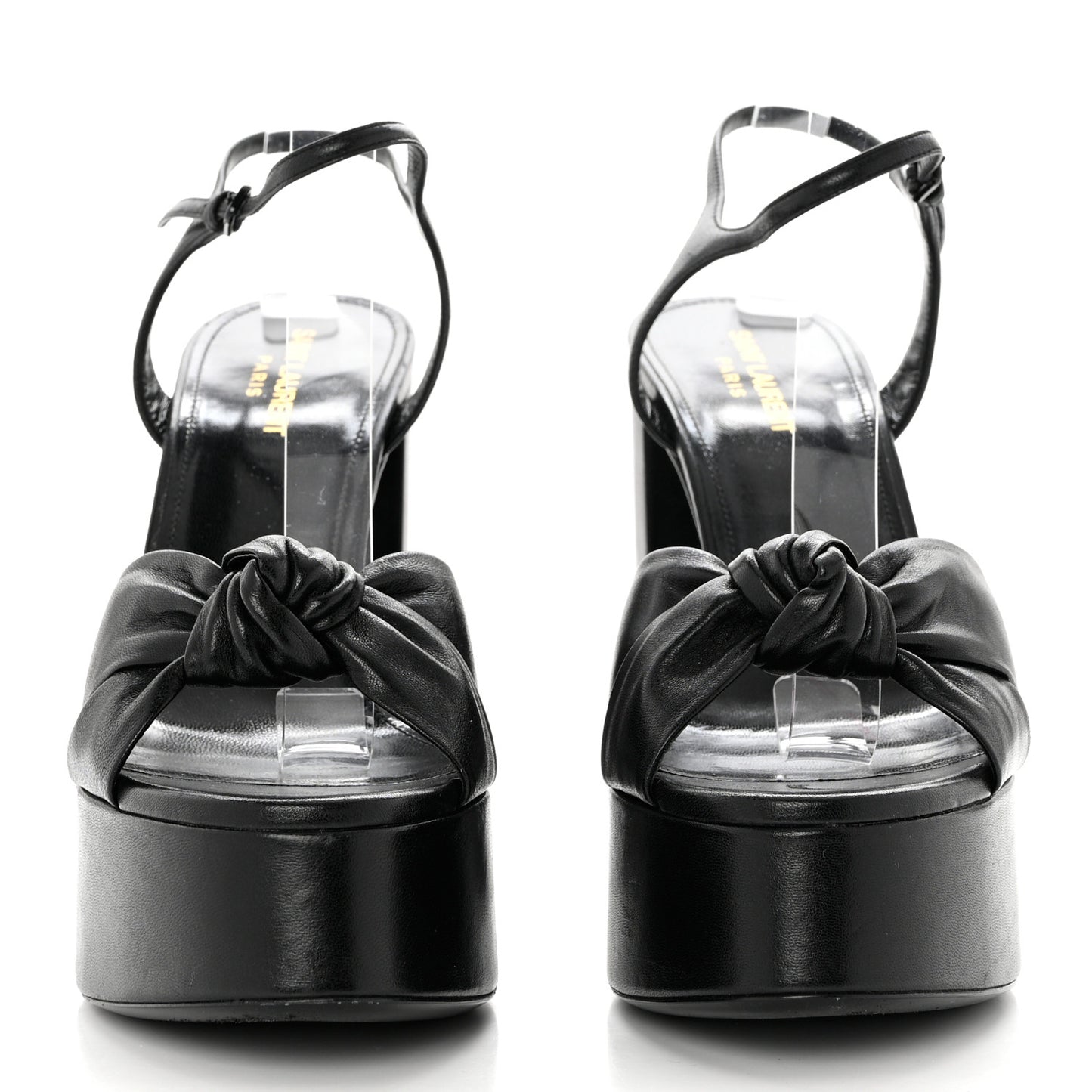 Vendome Bianca 85 Platform Sandals 40 Black