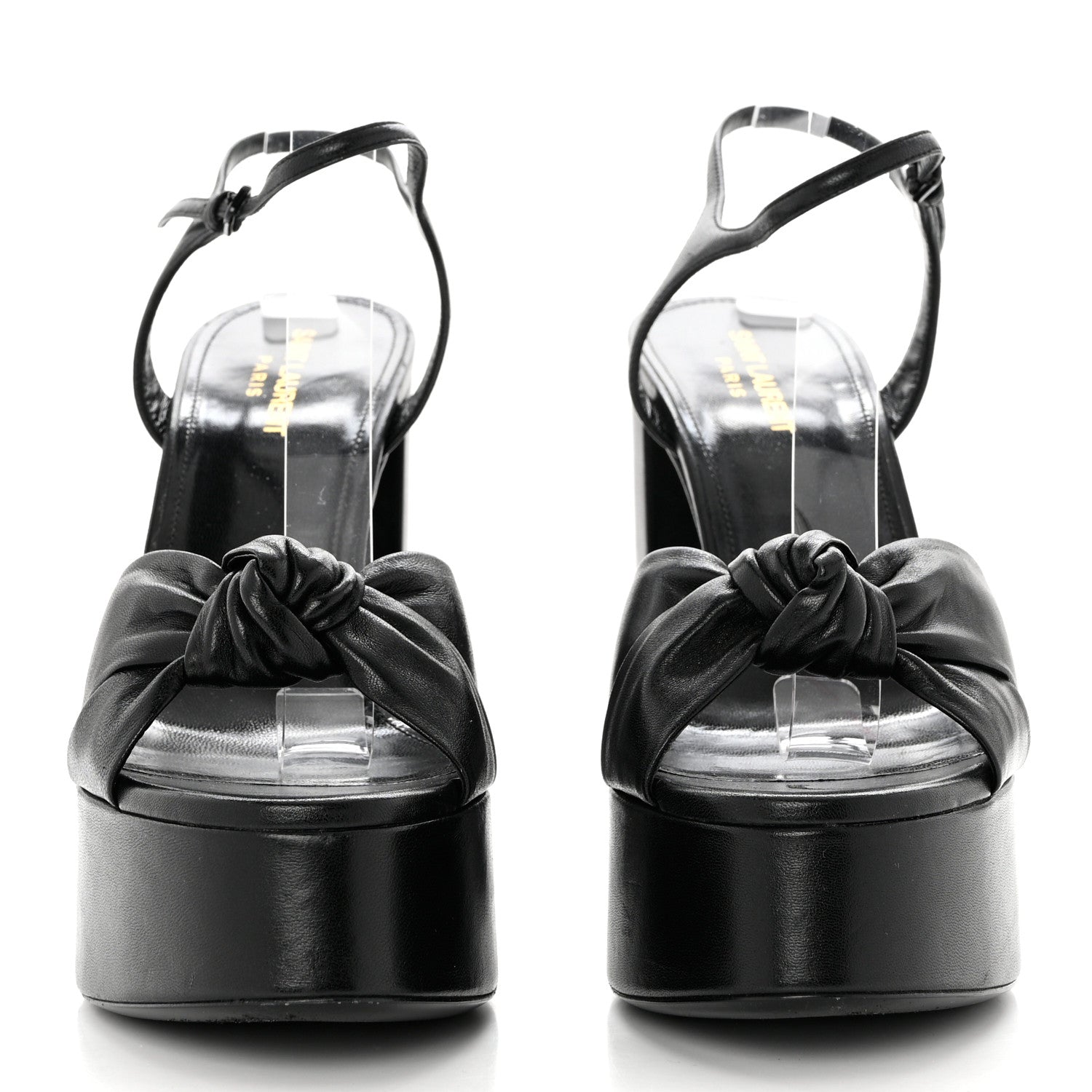 Saint Laurent Vendome Bianca 85 Platform Sandals 40 Black 2 of 9