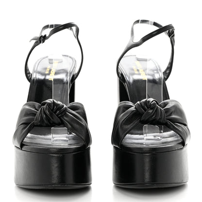 Saint Laurent Vendome Bianca 85 Platform Sandals 40 Black 2 of 9