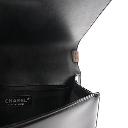 Chanel Glazed Calfskin Medium Boy Flap Black 6 of 10