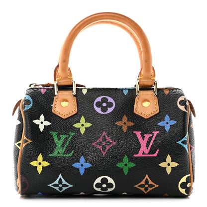 Louis Vuitton Monogram Multicolor Mini Sac HL Speedy Black 1 of 9