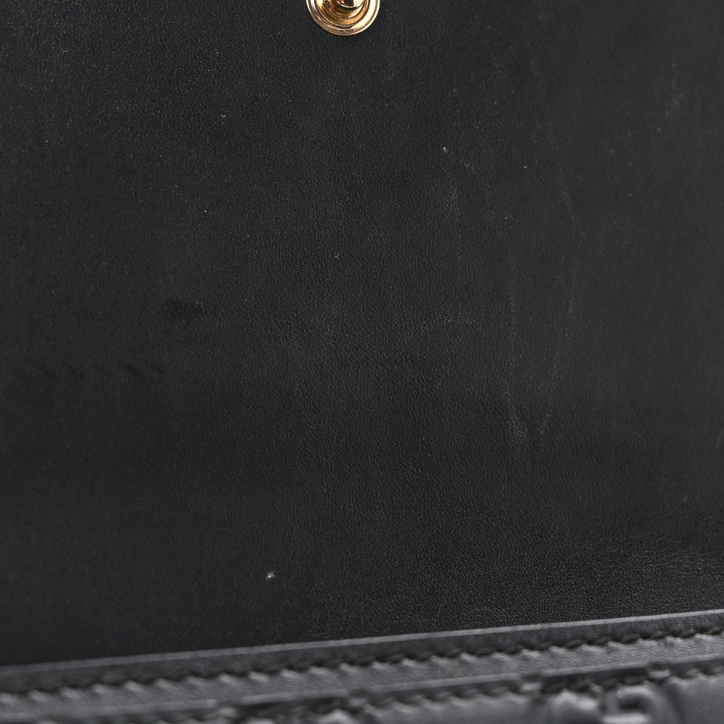 Microguccissima Bow Continental Wallet Black