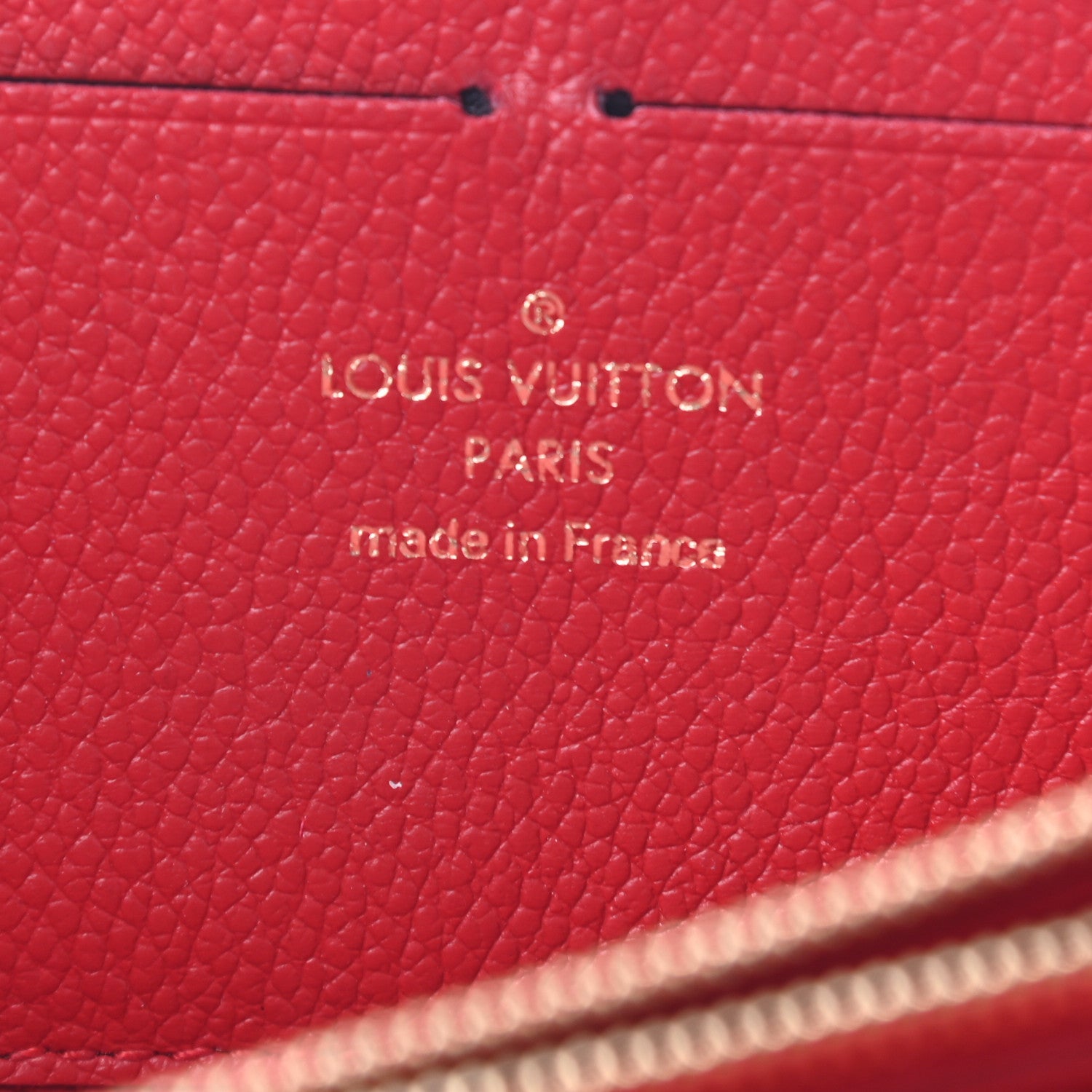 Louis Vuitton Empreinte Blooming Flowers Clemence Wallet Marine Rouge 6 of 7