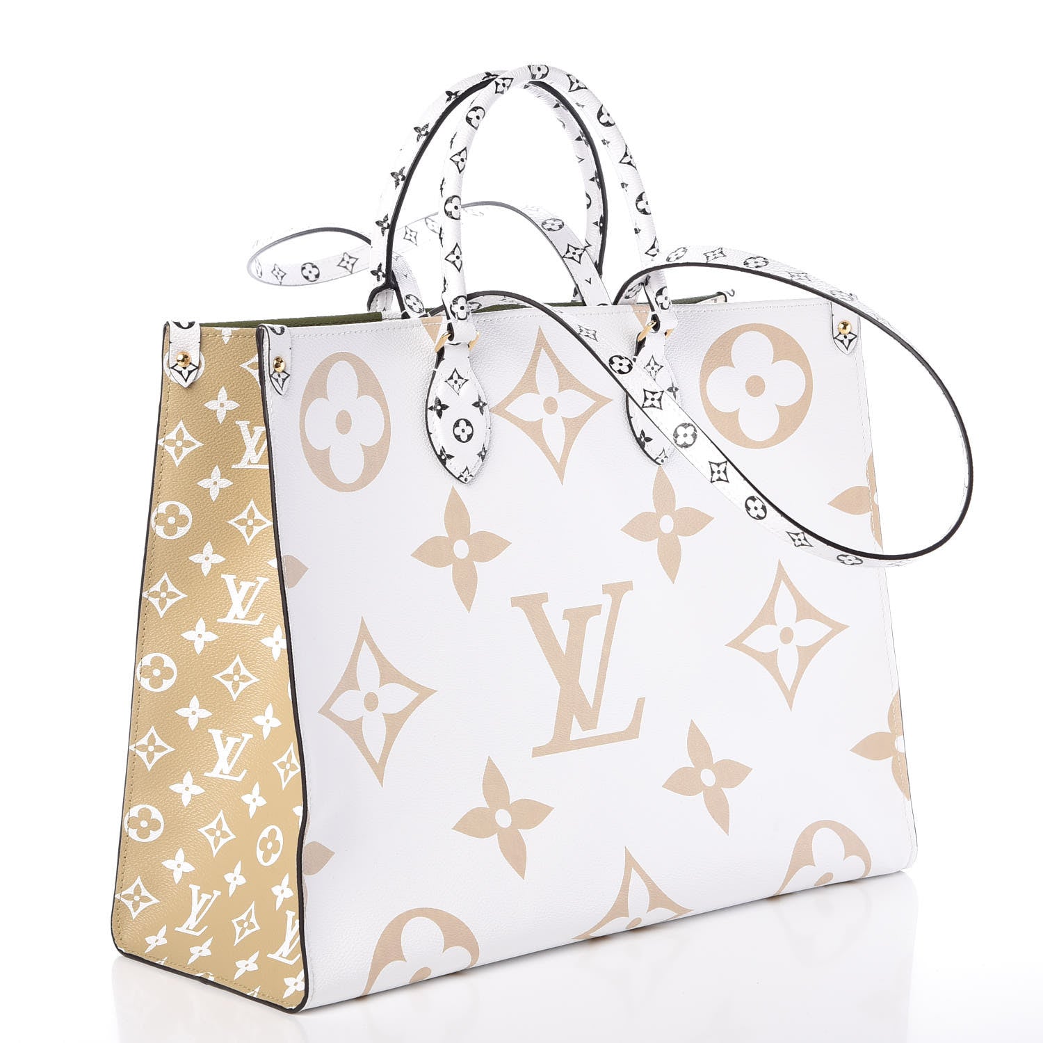 Louis Vuitton Monogram Giant Onthego GM Kaki Beige 6 of 12