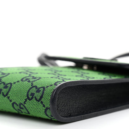 Gucci Monogram Multicolor Textured Calfskin Mini Retro Interlocking G Crossbody Bag Green Blue 8 of 9