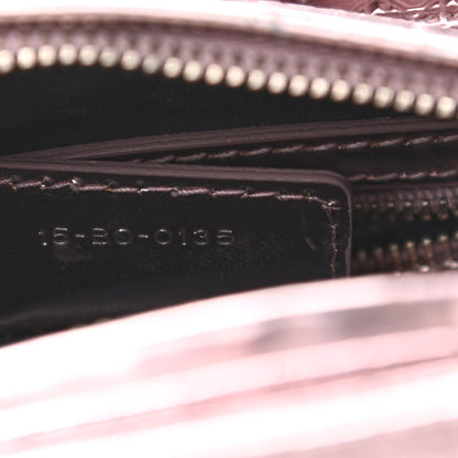 Christian Dior Metallic Patent Micro-Cannage Medium Lady Dior Pink 7 of 10