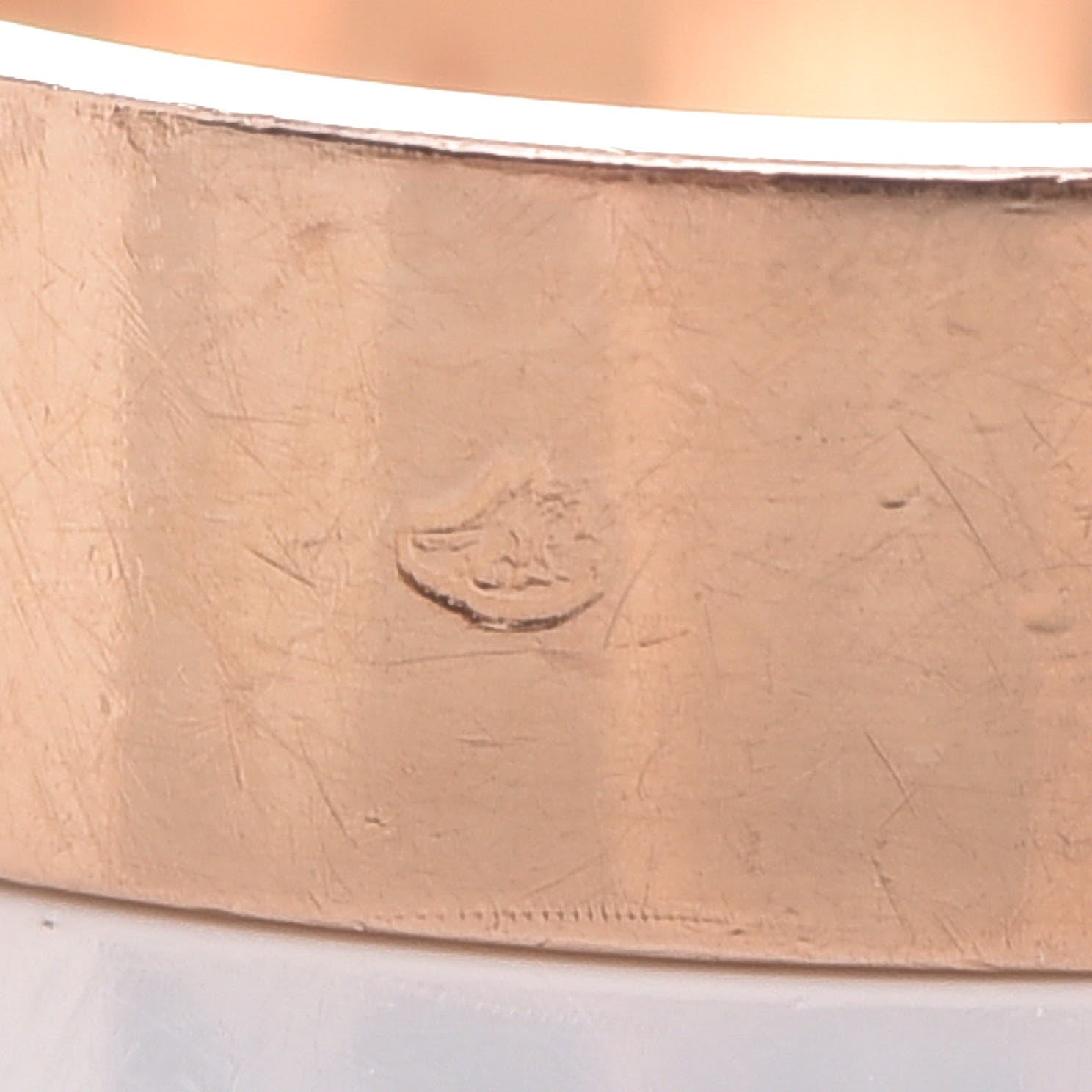 Hermes 18K Rose Gold PM Collier De Chien Ring 50 5.5 6 of 7