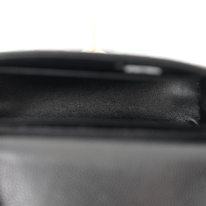 Chanel Caviar Quilted Nano Coco Handle Clutch With Chain Black 5 of 11