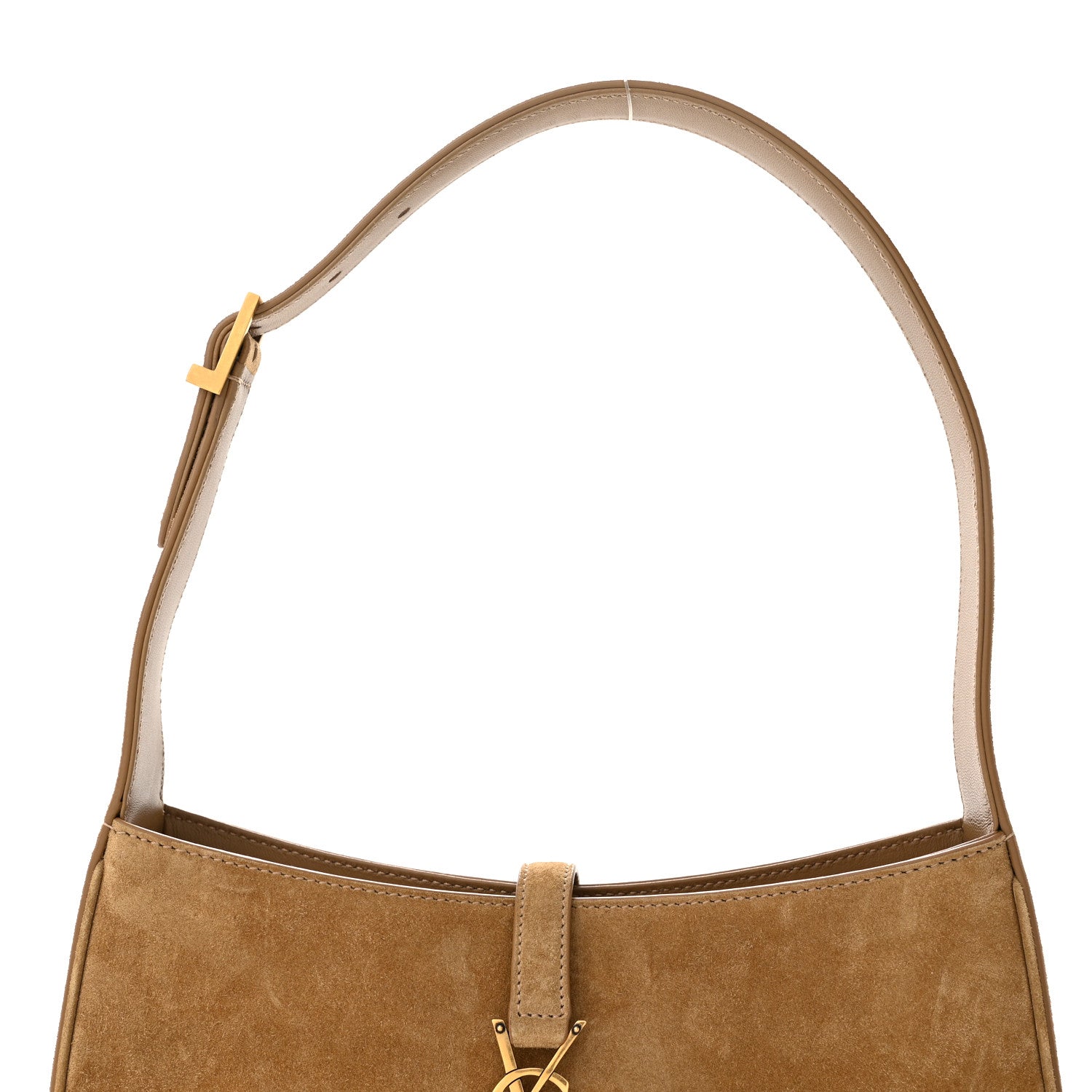 Saint Laurent Suede Calfskin Le 5 A 7 Hobo Beige 8 of 10