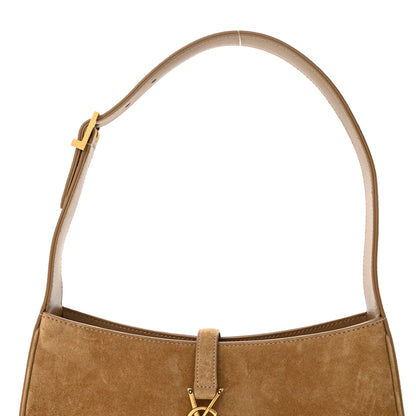 Saint Laurent Suede Calfskin Le 5 A 7 Hobo Beige 8 of 10