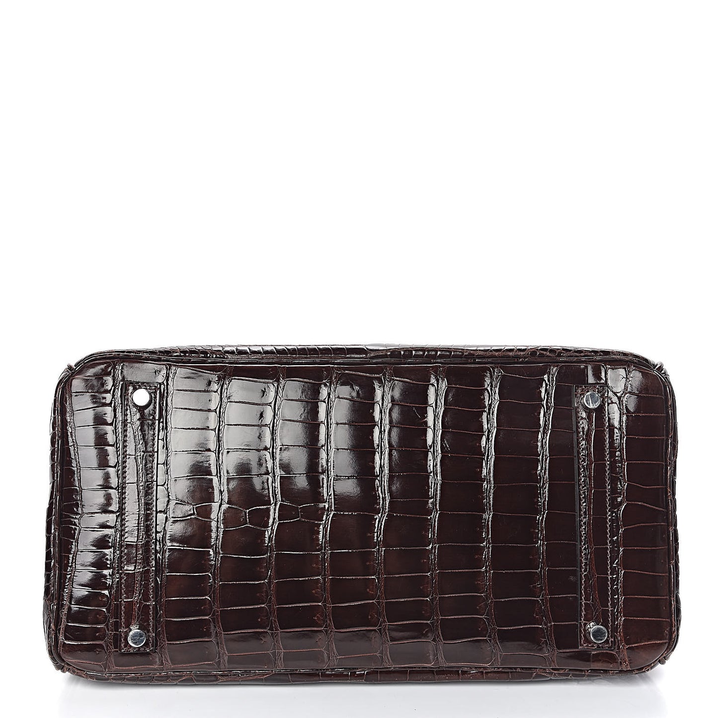 Shiny Porosus Crocodile Birkin 35 Cocoan