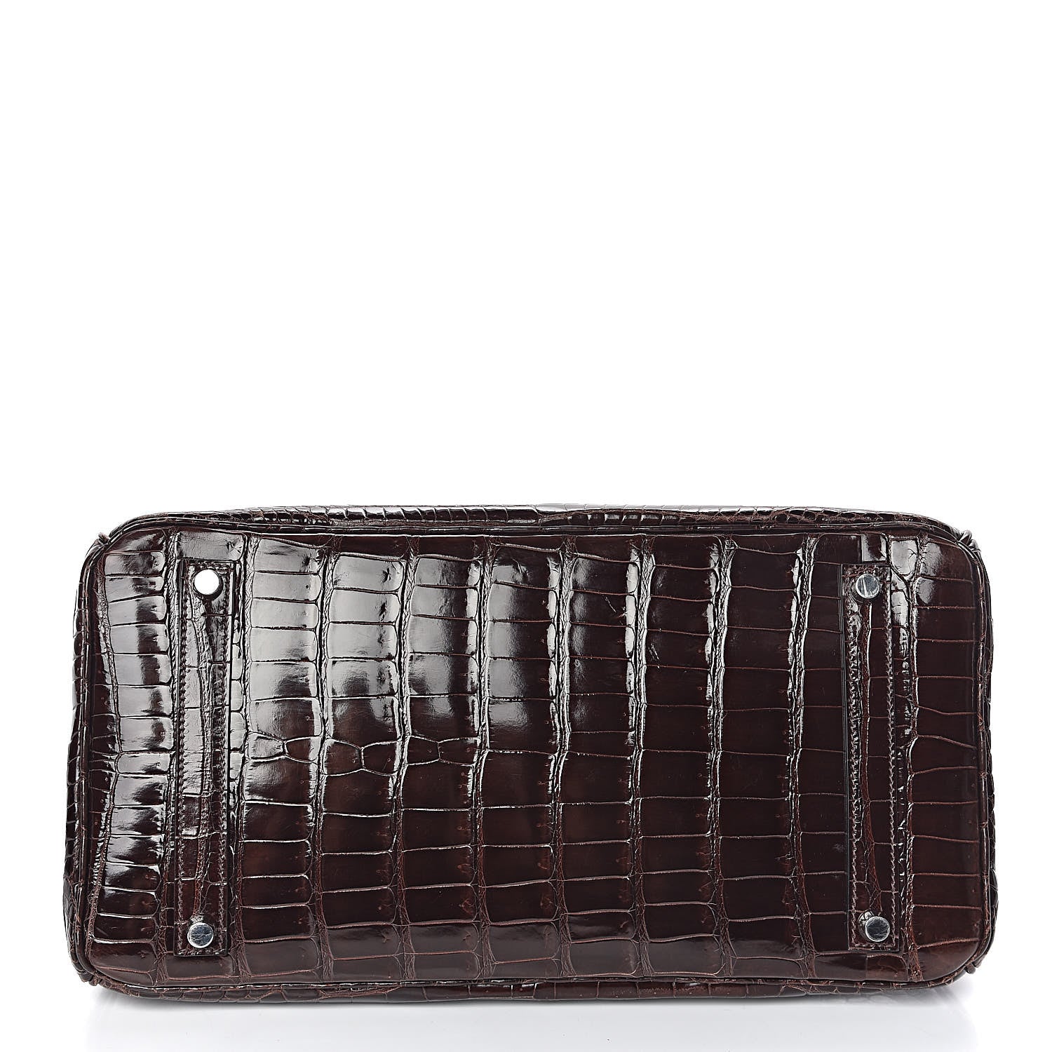 Hermes Shiny Porosus Crocodile Birkin 35 Cocoan 29 of 31