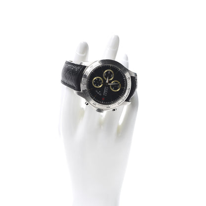 Gucci Stainless Steel Calfskin 44mm G-Timeless Chronograph Automatic Watch Black 2 of 9