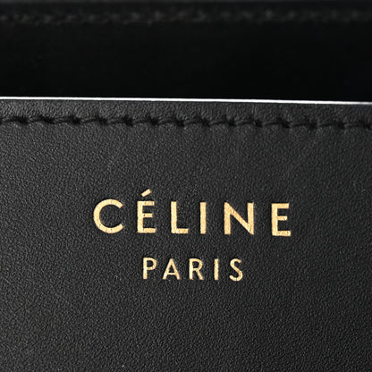 Celine Drummed Calfskin Nubuck Mini Bi-Color Luggage Baby Blue Burnt Orange 10 of 11