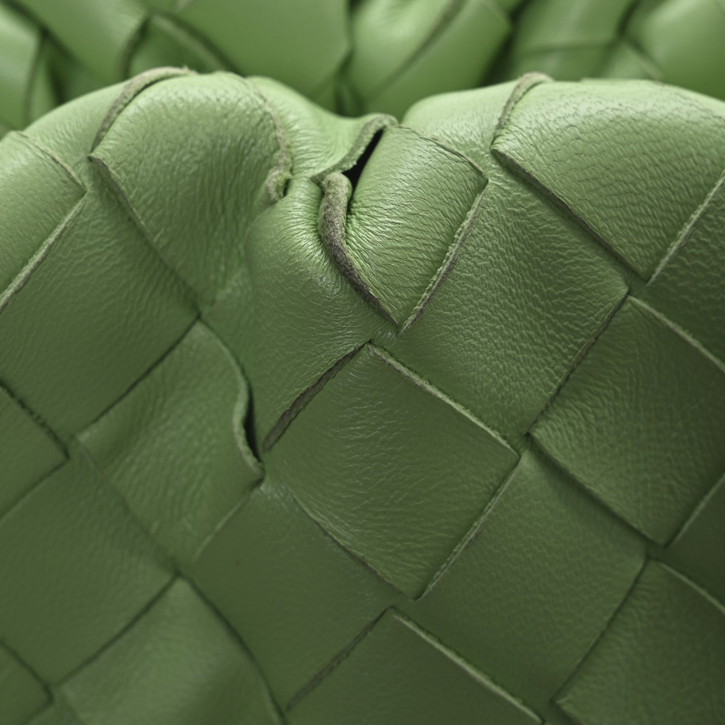 Nappa Intrecciato The Mini Pouch Pistachio