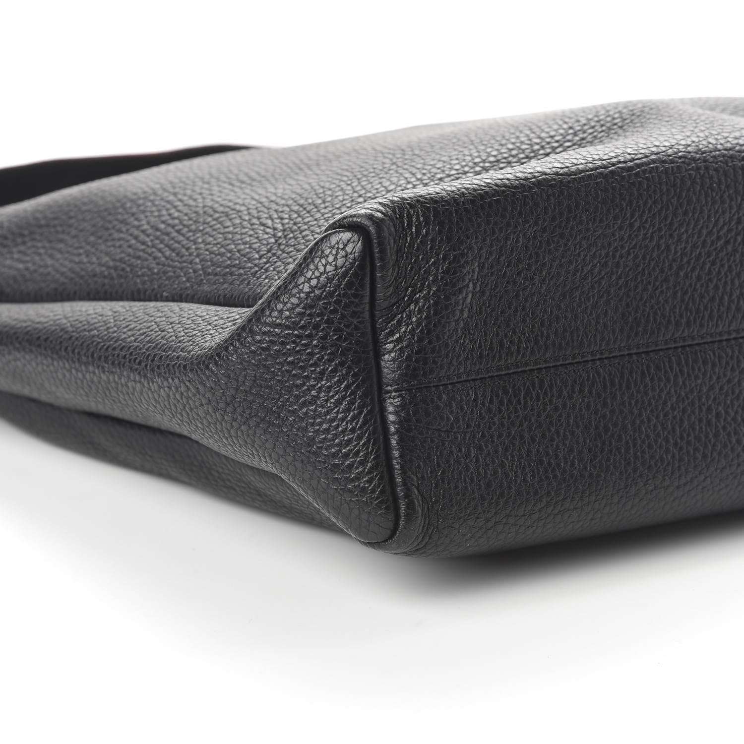 Burberry Grainy Calfskin Large Hobo Black 6 of 10