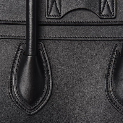 Celine Smooth Calfskin Mini Luggage Black 8 of 12